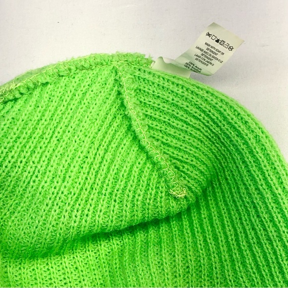DC Shoes Beanie Hat Neon Green Adult One-Size-Fits-All - Picture 7 of 9